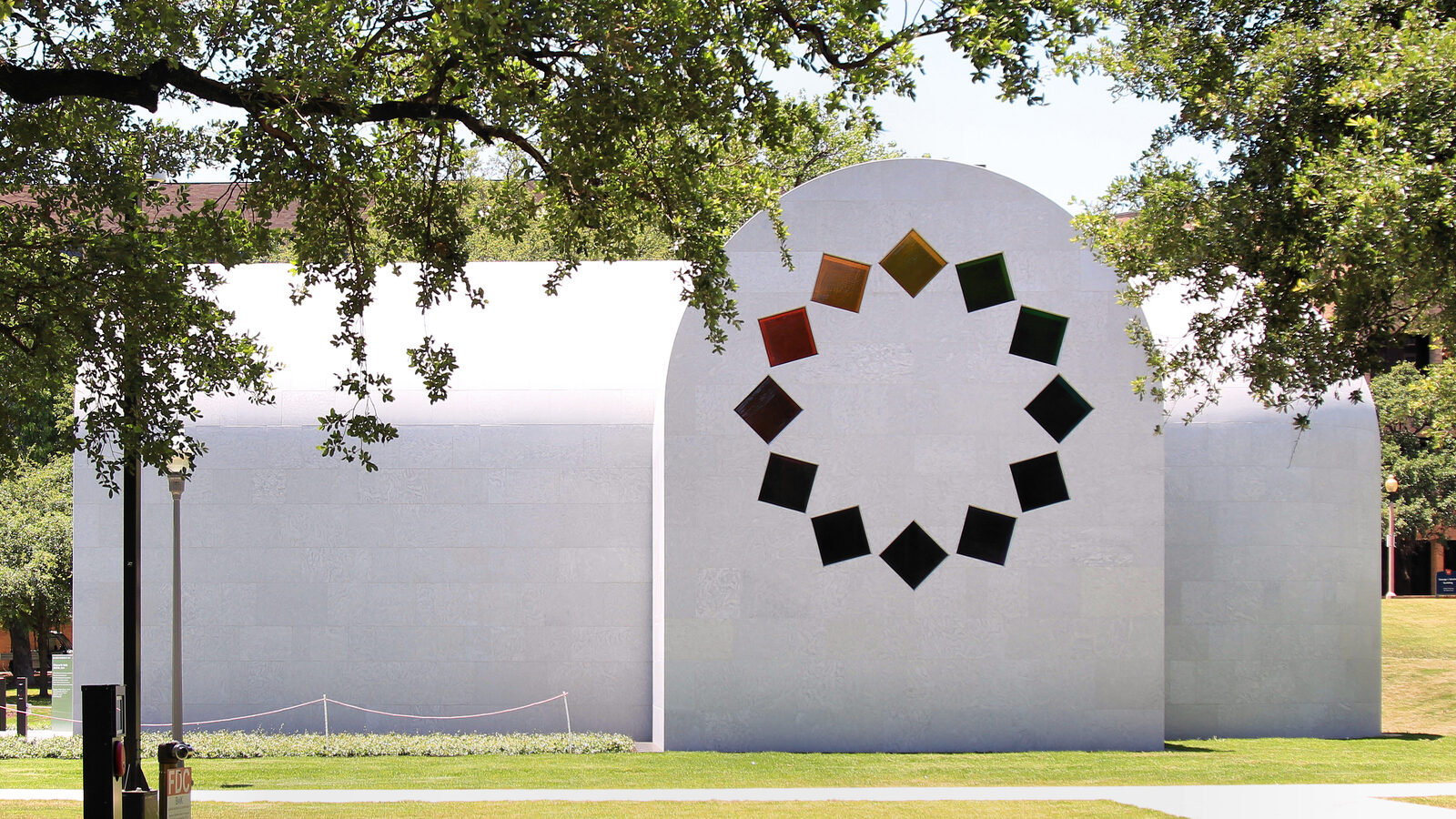 A converted brick building in East Austin